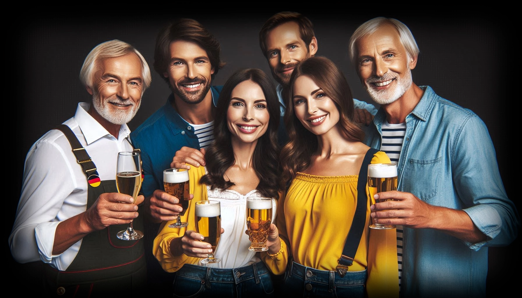 Kleine Menschengruppe