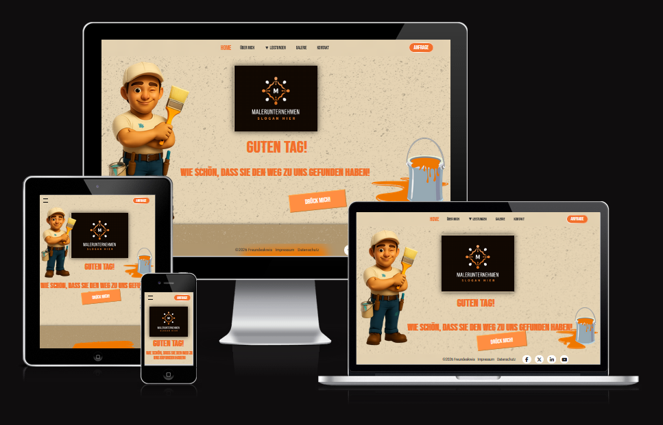 Websitevorlage Maler/Anstreicher