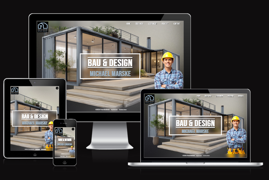 Websitevorlage Bauunternehmer